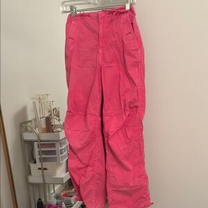 American Eagle Bright Pink Cargo Pants